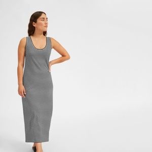 Everlane Striped Cotton Tank Maxi Dress